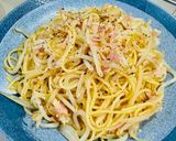 シャキッともやしのベーコン・玉ねぎパスタ作り方8写真