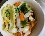 お一人様クリーミー洋風麻婆味豆腐野菜炒め作り方16写真