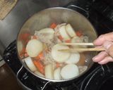 豚バラ大根♪簡単煮物人参作り方7写真