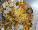 レンジ簡単中華風梅カルボ味炒飯弁当作り方8写真