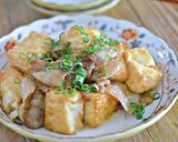 豚バラ厚揚げ豆腐のオイスターソース炒め作り方4写真
