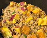 簡単夕飯弁当☆厚揚げとさつま芋のまろやか味噌炒め作り方5写真