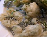紫蘇バジル韮の花穂の天ぷら🍤オマケで四角豆万願寺作り方3写真
