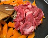 牛肉とにんじんの炒め煮作り方3写真
