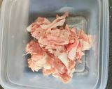 豚こまのケチャップ炒め作り方1写真
