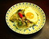 ガパオライス・炒め物と目玉焼き載せご飯・かんたん作り方4写真