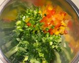 栄養満点！大根葉とパプリカふりかけ作り方1写真