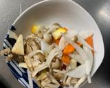 お一人様野菜たっぷり赤味噌天津飯味親子丼作り方8写真