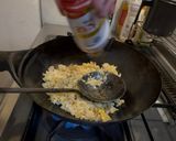 鰹節が決めて！大根の葉の漬けもの炒飯作り方6写真