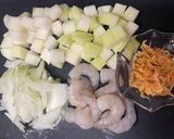 コールラビと海老のビスク風ミルクスープ作り方2写真