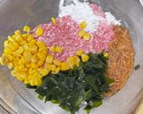 生ワカメの蒸しハンバーグ作り方1写真