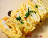 たまご焼き風チーズオムレツ🌼お弁当に作り方4写真