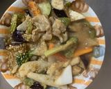 簡単餃子炒飯味豚こま回鍋肉青椒肉絲風作り方16写真