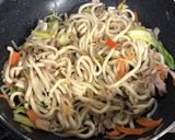 味つけ簡単🔰野菜ミックスで作る和風焼きうどん作り方4写真