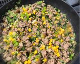 【作り置き】挽き肉小松菜キノコ丼作り方4写真