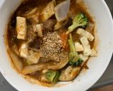 肉無豆腐コク旨クリーミー梅トマト味野菜炒作り方19写真