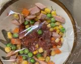 全てレンジ冷めても美味しい洋風梅炒飯弁当作り方4写真