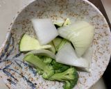 お一人様簡単オイ梅味根菜たっぷり野菜炒作り方6写真