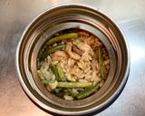 【糖尿病弁当】鳥もも肉とニンニクの芽炒丼作り方15写真