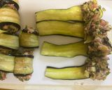 茄子の甘辛つくね巻き作り方5写真