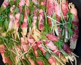 簡単夕食・おつまみ★えのきの肉巻き〜水菜蒸し作り方4写真