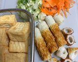 厚揚げとちくわの味噌炒め♪作り方1写真