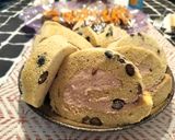 黒豆抹茶小倉ロールケーキ作り方10写真