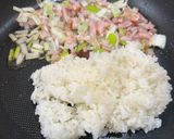 ベーコンと長ネギのチャーハン作り方4写真