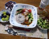 カレーorハヤシ御粥にもレンジ加熱野菜類onにも作り方1写真