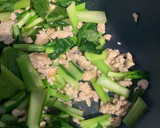 簡単副菜！小松菜のそぼろ煮★常備菜作り方5写真