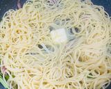 水菜とベーコンのレモンバターパスタ作り方5写真