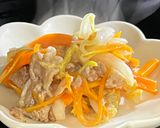 白菜と豚コマのオイスター炒作り方6写真