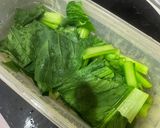 【常備菜】レンジで小松菜ナムル作り方1写真