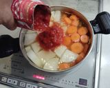 キャベツと大根のトマト煮込み作り方3写真