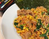 味研焼肉の生だれで炊き込み手巻きキンパ作り方9写真