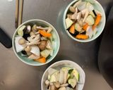 ゴロゴロ野菜と魚肉のキムチユッケ味炒煮風作り方10写真