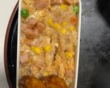 全てレンジ洋風オイきな粉風味炒飯弁当作り方15写真