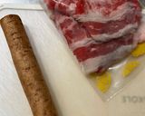 秋レシピ☆牛バラ肉とごぼうのすき焼き炒め作り方1写真