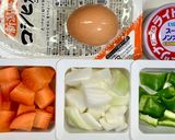 ニンジンとツナのレンチンご飯作り方1写真