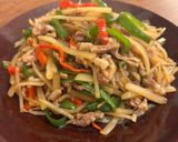 シャキシャキ！じゃがいもと豚肉の青椒肉絲風作り方11写真