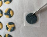 バレーボール型クッキー作り方16写真
