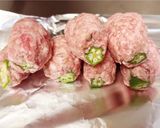 ＊オクラとひき肉の握り焼き＊作り方3写真