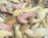 きのこ🍄とベーコン🥓のペペロンチーノ作り方4写真