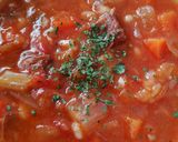 牛肉の赤ワイントマト煮込み*トマトスープ作り方13写真