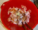 豚肉・小松菜・卵チャーハン作り方1写真