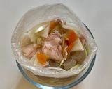 鍋いらず★レンジで手軽に🎵具たくさん豚汁作り方4写真