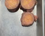 焼肉のタレで簡単 さつまいもの豚肉巻き 照り焼き作り方4写真
