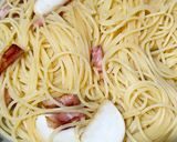 ハムと旬の野菜のぺぺロンチーノ風作り方3写真