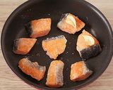 鮭と3種のきのこの甘辛丼作り方5写真