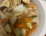 ゴロゴロ野菜魚肉中華風味噌キムチ味炒煮風作り方16写真